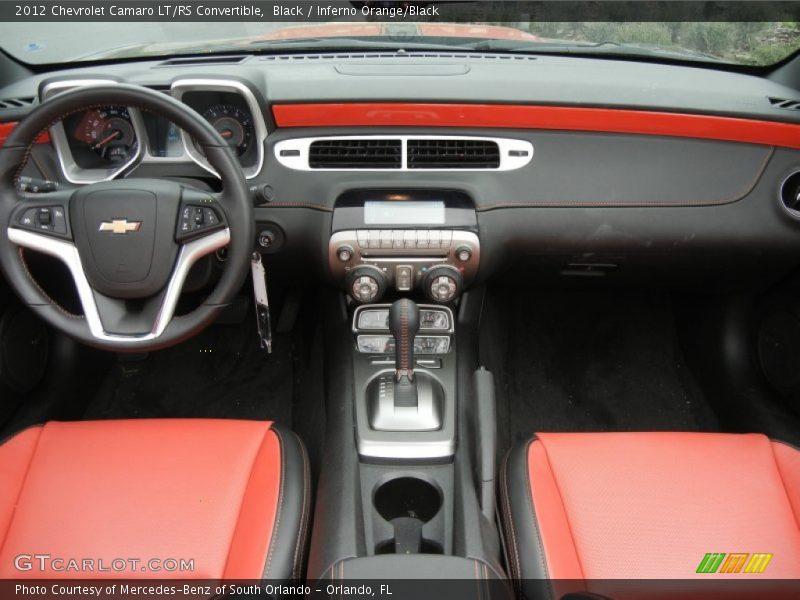 Dashboard of 2012 Camaro LT/RS Convertible