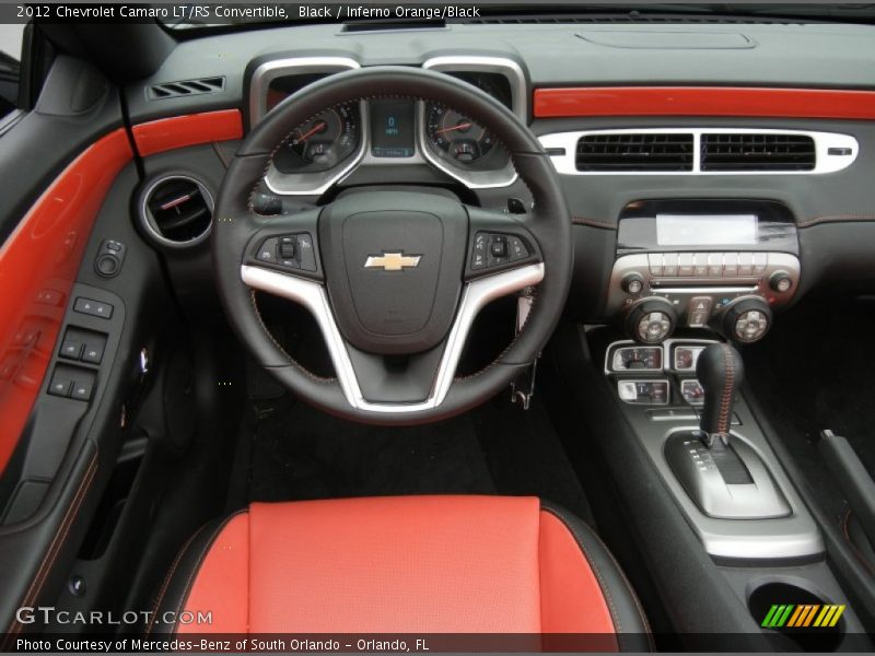 Dashboard of 2012 Camaro LT/RS Convertible