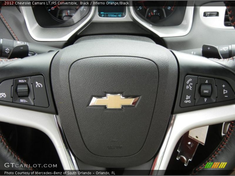 Black / Inferno Orange/Black 2012 Chevrolet Camaro LT/RS Convertible