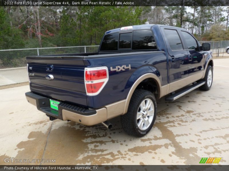 Dark Blue Pearl Metallic / Pale Adobe 2012 Ford F150 Lariat SuperCrew 4x4