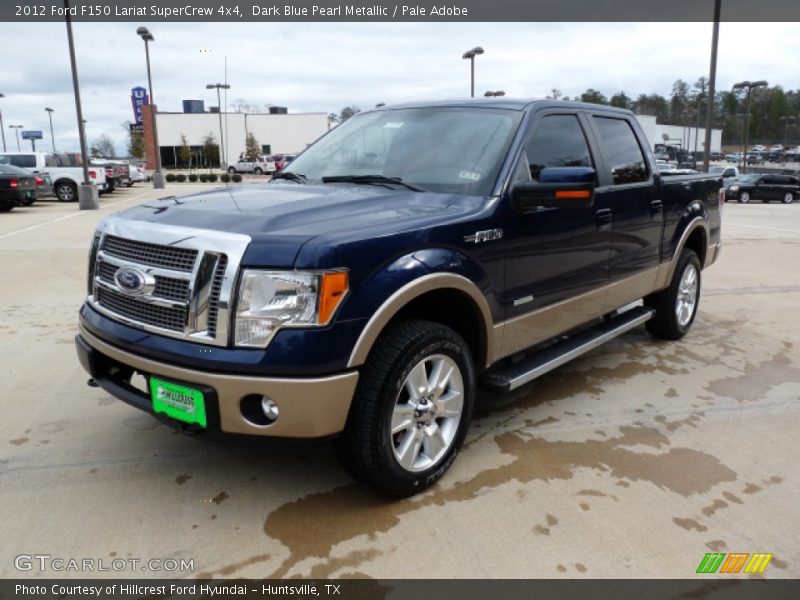 Dark Blue Pearl Metallic / Pale Adobe 2012 Ford F150 Lariat SuperCrew 4x4