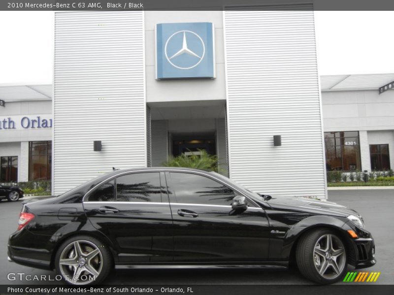 Black / Black 2010 Mercedes-Benz C 63 AMG