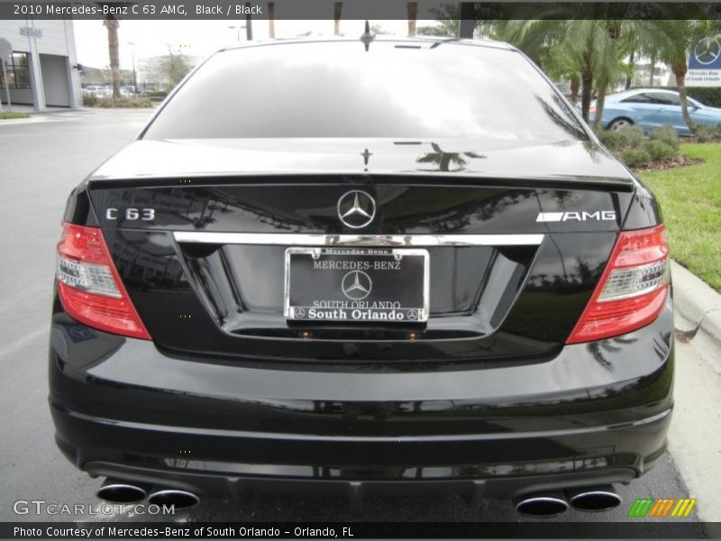 Black / Black 2010 Mercedes-Benz C 63 AMG