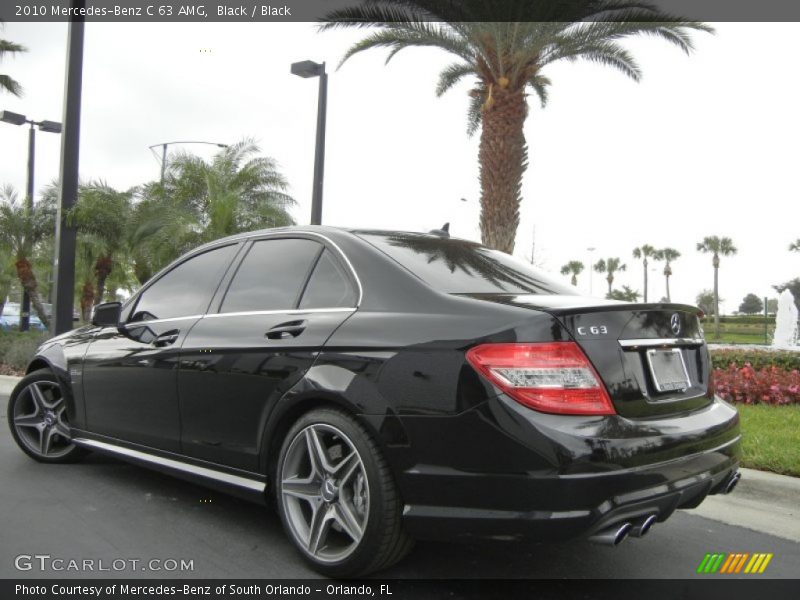 Black / Black 2010 Mercedes-Benz C 63 AMG