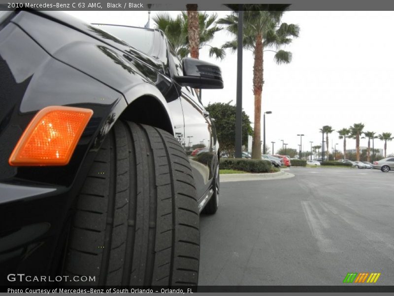 Black / Black 2010 Mercedes-Benz C 63 AMG