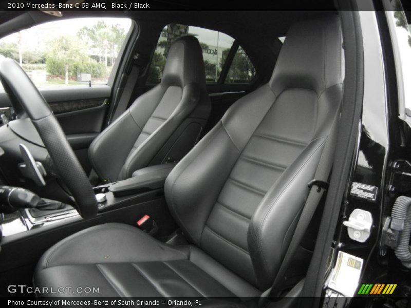 Front Seat of 2010 C 63 AMG