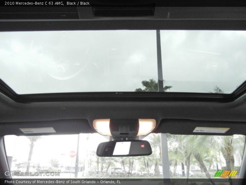 Sunroof of 2010 C 63 AMG