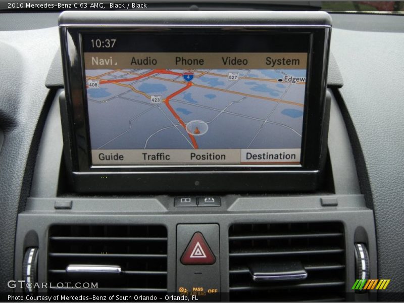 Navigation of 2010 C 63 AMG