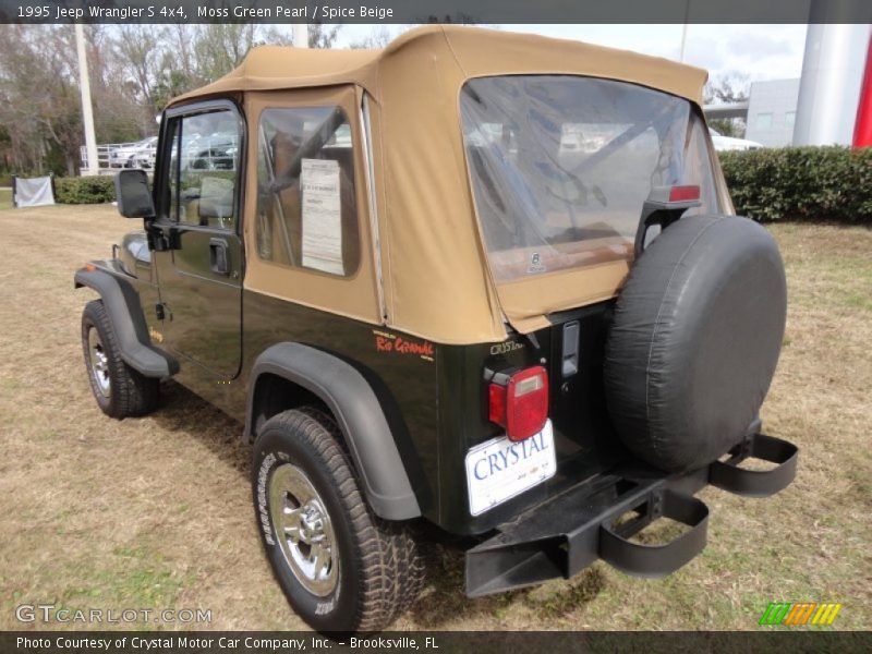 Moss Green Pearl / Spice Beige 1995 Jeep Wrangler S 4x4