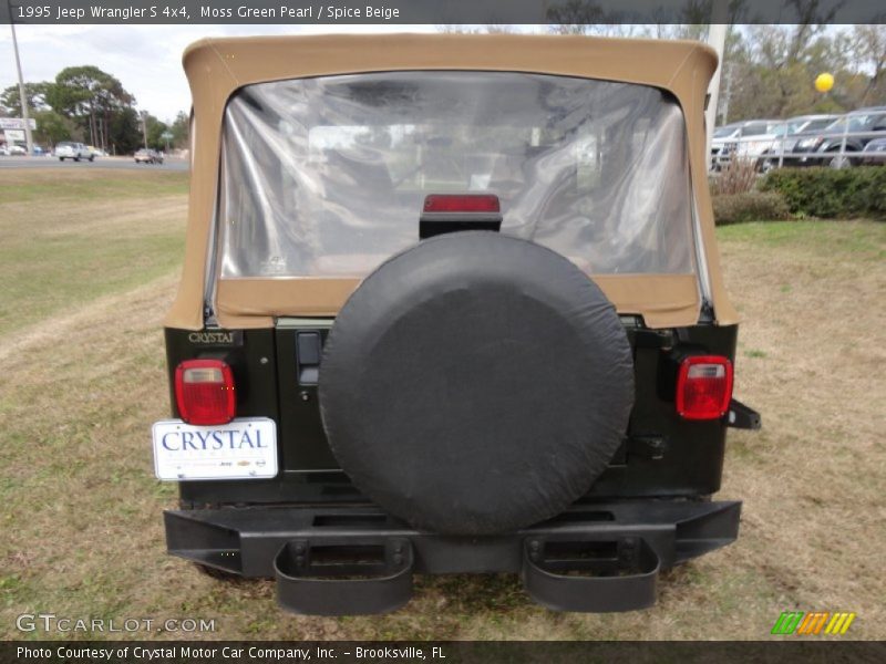 Moss Green Pearl / Spice Beige 1995 Jeep Wrangler S 4x4