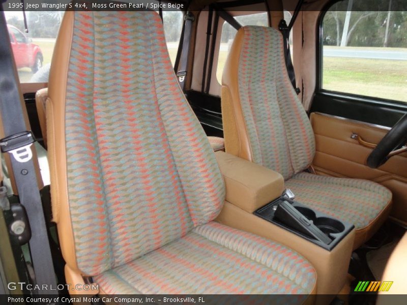 Moss Green Pearl / Spice Beige 1995 Jeep Wrangler S 4x4