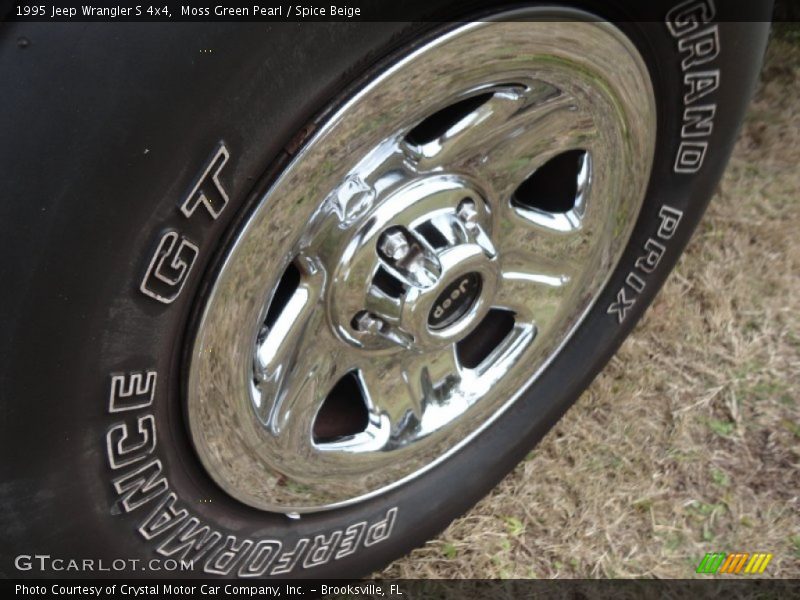 Moss Green Pearl / Spice Beige 1995 Jeep Wrangler S 4x4