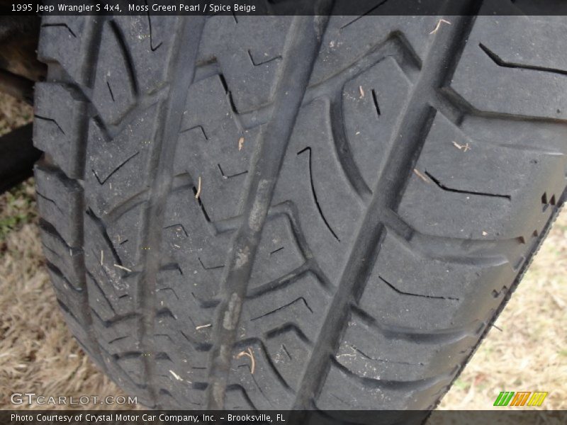 Moss Green Pearl / Spice Beige 1995 Jeep Wrangler S 4x4
