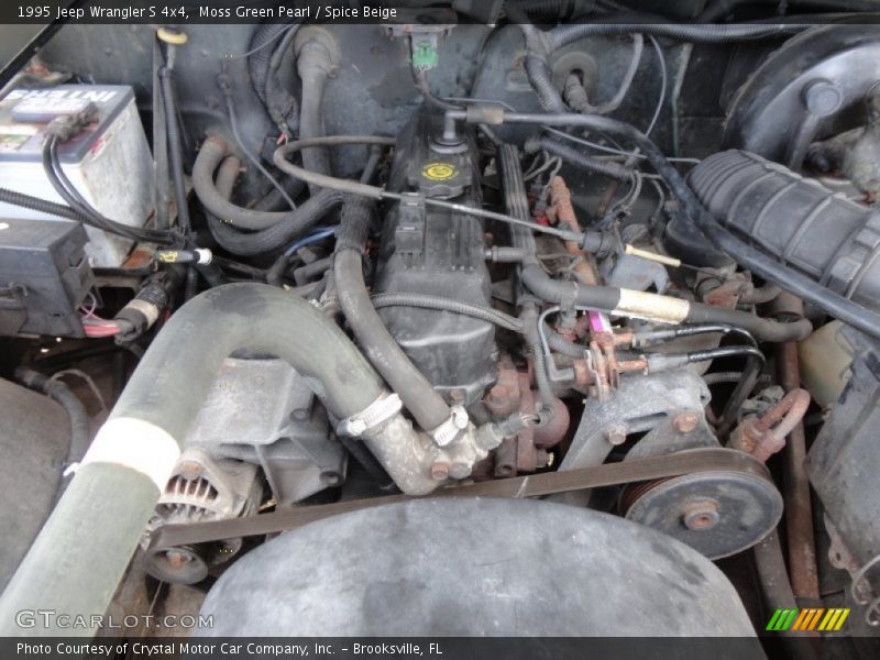 Moss Green Pearl / Spice Beige 1995 Jeep Wrangler S 4x4