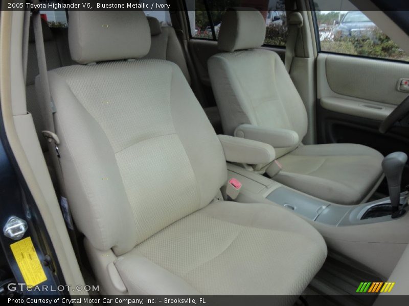 Bluestone Metallic / Ivory 2005 Toyota Highlander V6