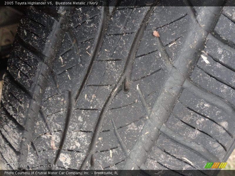 Bluestone Metallic / Ivory 2005 Toyota Highlander V6