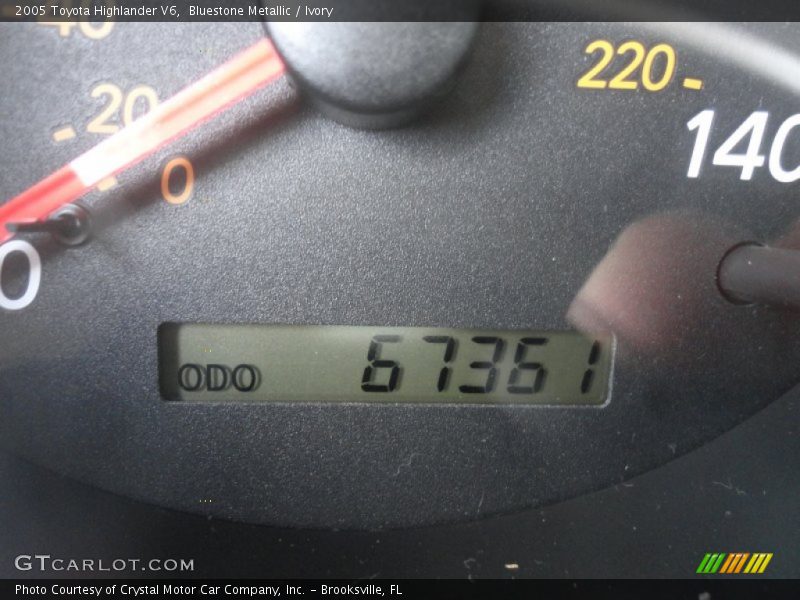 Bluestone Metallic / Ivory 2005 Toyota Highlander V6