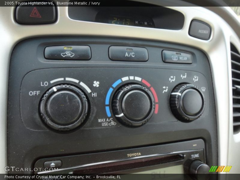 Bluestone Metallic / Ivory 2005 Toyota Highlander V6