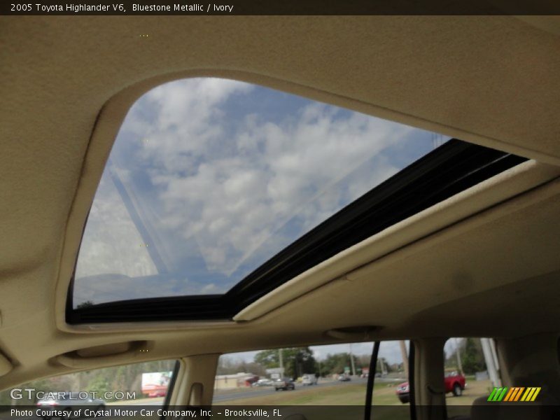 Bluestone Metallic / Ivory 2005 Toyota Highlander V6