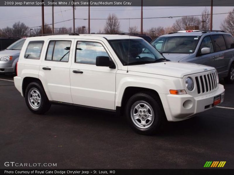 Stone White / Dark Slate Gray/Medium Slate Gray 2009 Jeep Patriot Sport