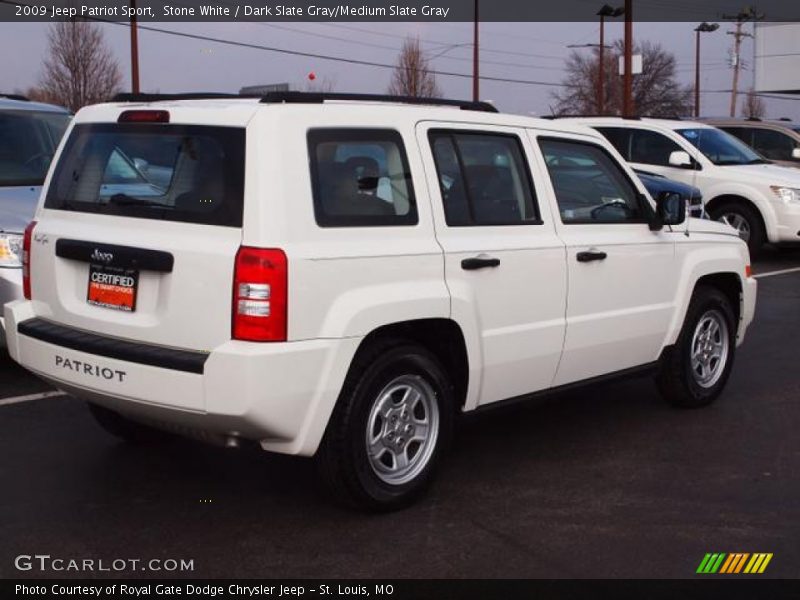 Stone White / Dark Slate Gray/Medium Slate Gray 2009 Jeep Patriot Sport