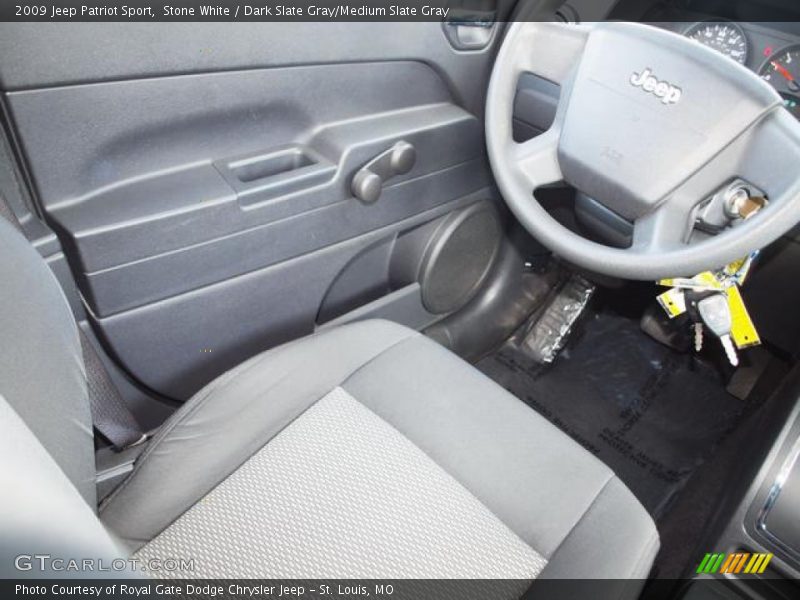 Stone White / Dark Slate Gray/Medium Slate Gray 2009 Jeep Patriot Sport