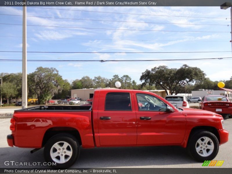 Flame Red / Dark Slate Gray/Medium Slate Gray 2011 Dodge Dakota Big Horn Crew Cab