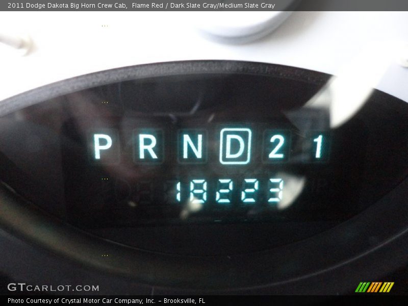 Flame Red / Dark Slate Gray/Medium Slate Gray 2011 Dodge Dakota Big Horn Crew Cab