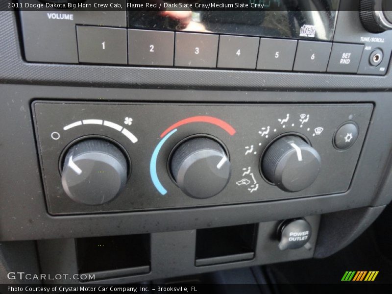 Flame Red / Dark Slate Gray/Medium Slate Gray 2011 Dodge Dakota Big Horn Crew Cab