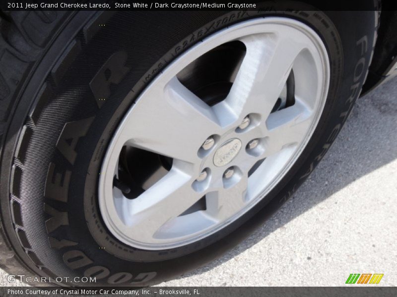 Stone White / Dark Graystone/Medium Graystone 2011 Jeep Grand Cherokee Laredo