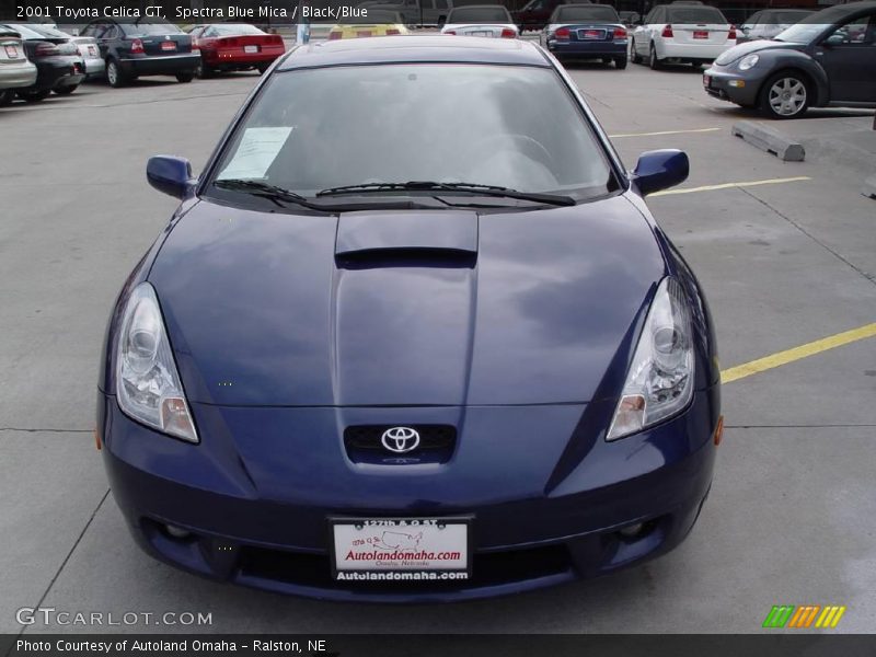 Spectra Blue Mica / Black/Blue 2001 Toyota Celica GT