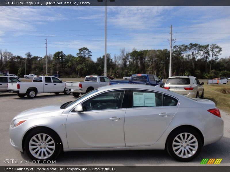 Quicksilver Metallic / Ebony 2011 Buick Regal CXL