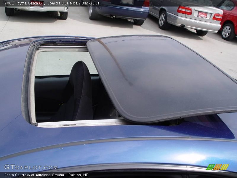 Spectra Blue Mica / Black/Blue 2001 Toyota Celica GT