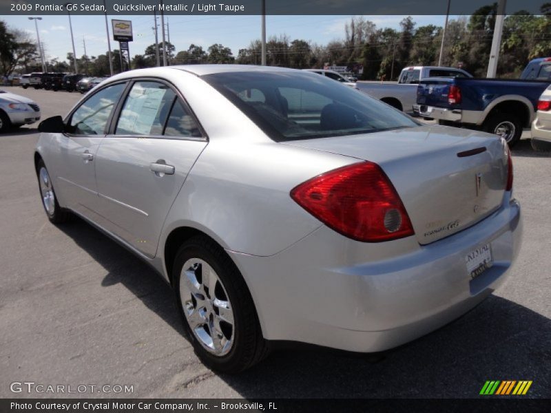 Quicksilver Metallic / Light Taupe 2009 Pontiac G6 Sedan