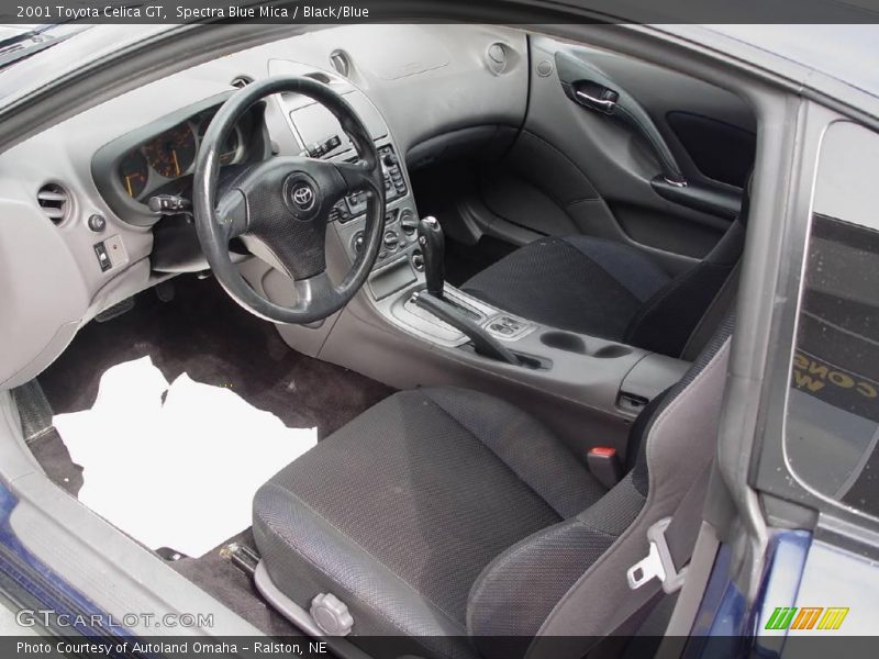 Spectra Blue Mica / Black/Blue 2001 Toyota Celica GT