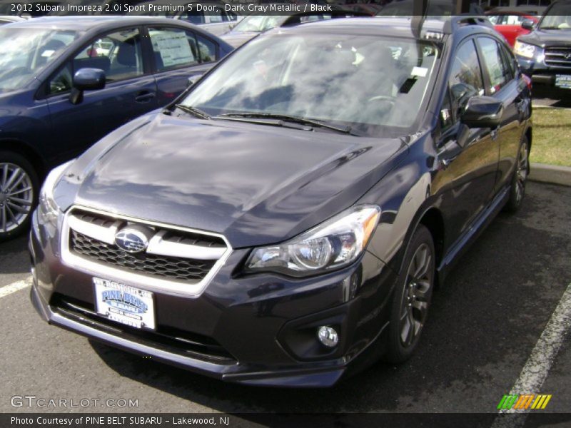 Dark Gray Metallic / Black 2012 Subaru Impreza 2.0i Sport Premium 5 Door