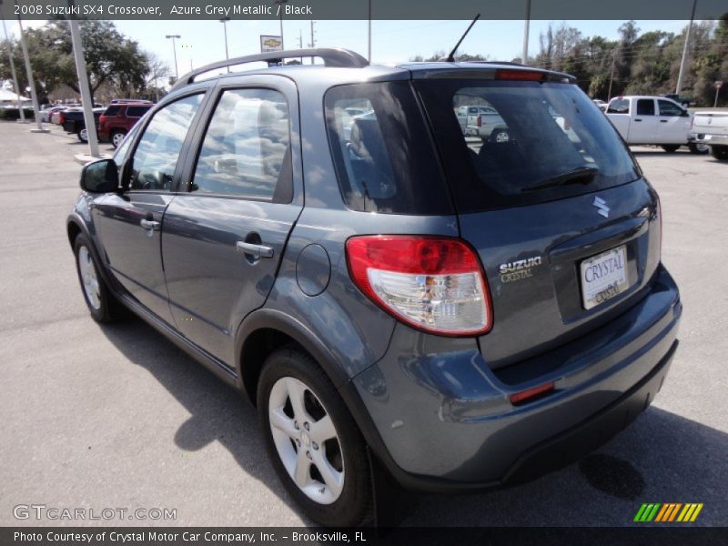 Azure Grey Metallic / Black 2008 Suzuki SX4 Crossover