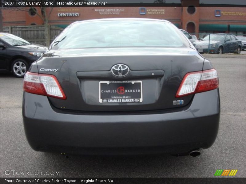 Magnetic Gray Metallic / Ash 2007 Toyota Camry Hybrid