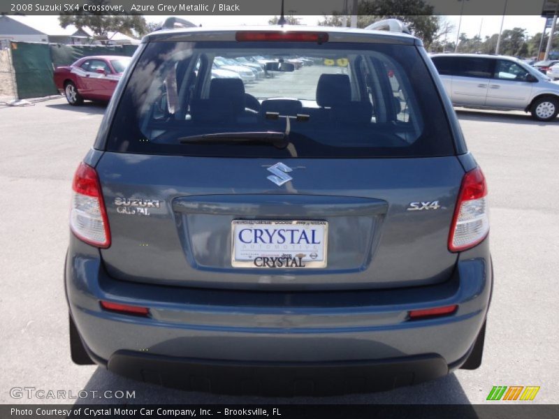 Azure Grey Metallic / Black 2008 Suzuki SX4 Crossover