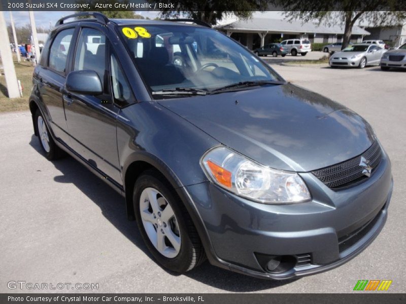 Azure Grey Metallic / Black 2008 Suzuki SX4 Crossover