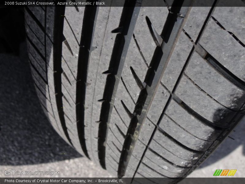 Azure Grey Metallic / Black 2008 Suzuki SX4 Crossover