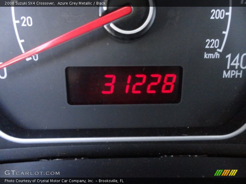 Azure Grey Metallic / Black 2008 Suzuki SX4 Crossover