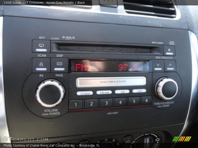 Azure Grey Metallic / Black 2008 Suzuki SX4 Crossover