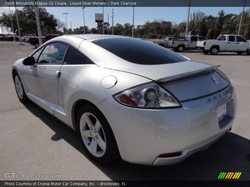Liquid Silver Metallic / Dark Charcoal 2008 Mitsubishi Eclipse GS Coupe