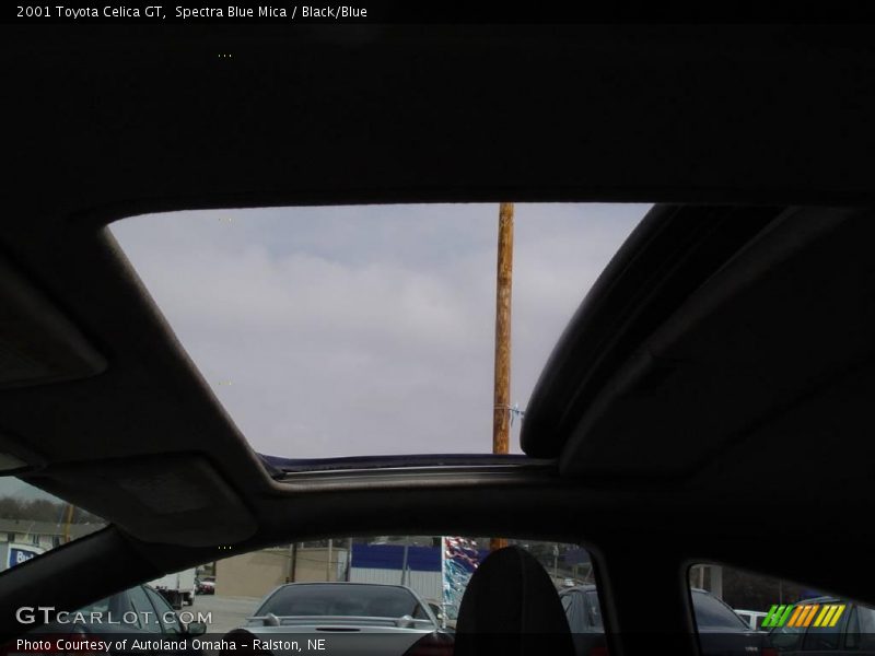 Spectra Blue Mica / Black/Blue 2001 Toyota Celica GT