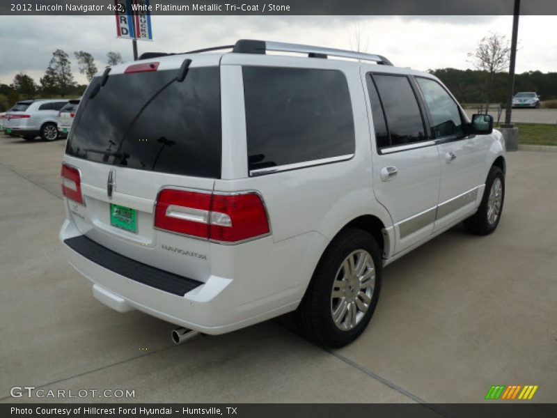 White Platinum Metallic Tri-Coat / Stone 2012 Lincoln Navigator 4x2