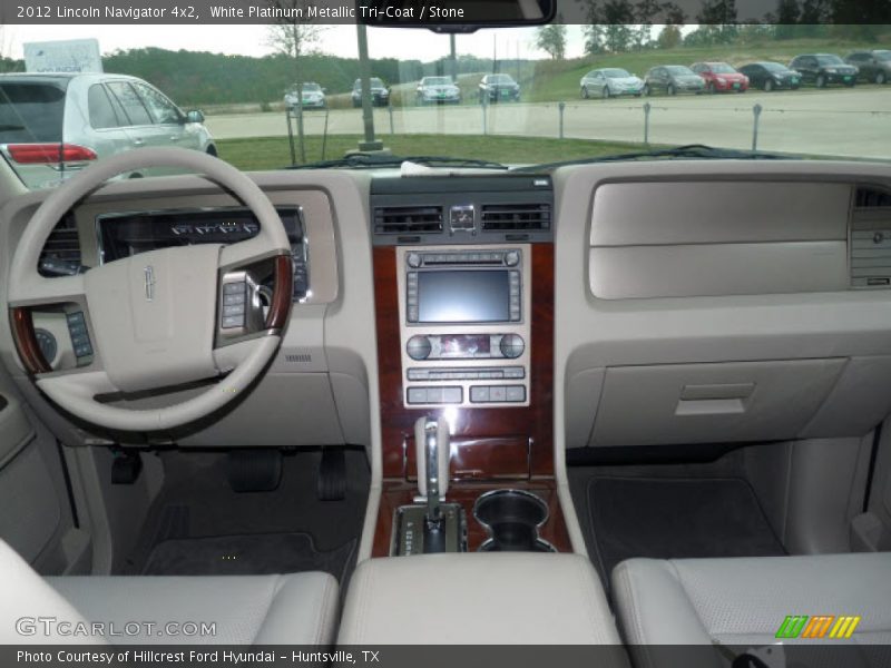 White Platinum Metallic Tri-Coat / Stone 2012 Lincoln Navigator 4x2