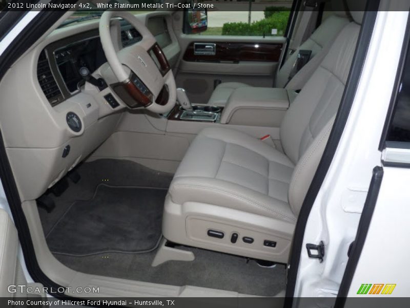 White Platinum Metallic Tri-Coat / Stone 2012 Lincoln Navigator 4x2