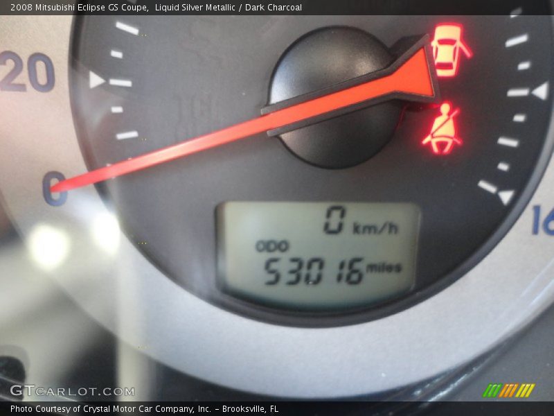Liquid Silver Metallic / Dark Charcoal 2008 Mitsubishi Eclipse GS Coupe