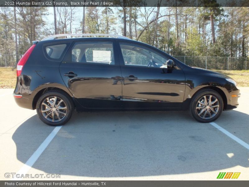 Black Noir Pearl / Beige 2012 Hyundai Elantra GLS Touring